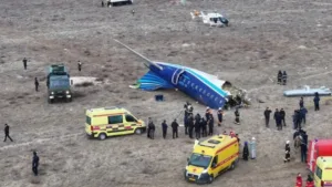 Plane Crashes in Kazakhstan : धक्कादायक! 67 प्रवाशांना घेऊन जाणारे विमान कोसळले, 42 जणांचा मृत्यू…